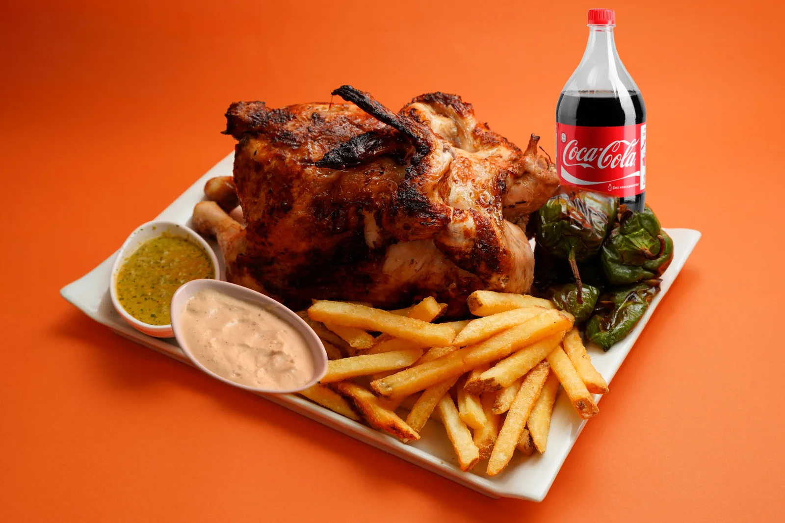 Combo familiar con dos pollos